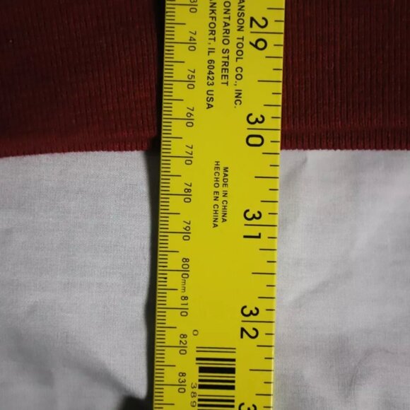 VTG Hanes Sweatshirt Men XL Red Fleece Ribbed Hem Weirs Beach Yacht Club Graphic - Picture 9 of 10